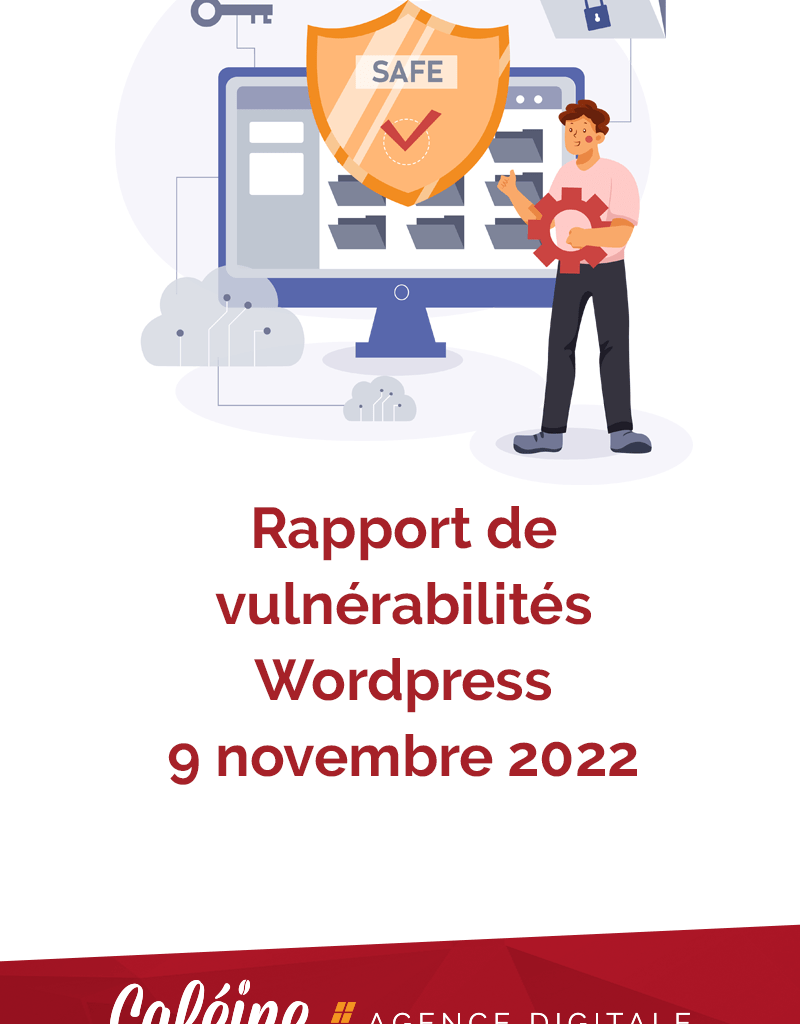 vulnérabilités wordpress 9 novembre 2022