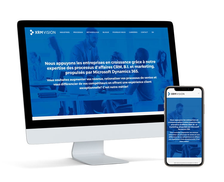 refonte de site web xrm vision